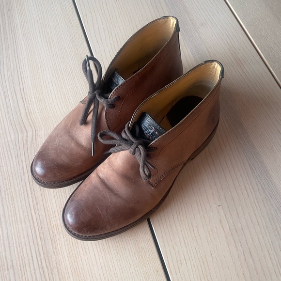 Frye Men's Brown Leather Frye boots size 14, Frye dress shoes for men size 14 - Picture 9 of 10